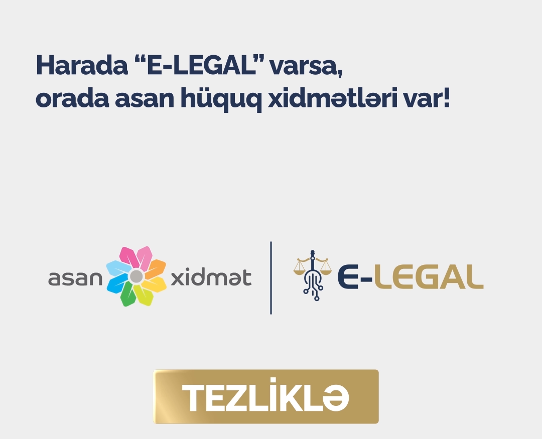 E-LEGAL  Asan Xidmət ilə müqavilə bağladı!